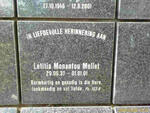 MELLET Letitia Monantou 1937-2001