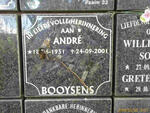 BOOYSENS Andre 1951-2001