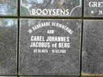 BERG Carel Johannes Jacobus, vd 1923-2001