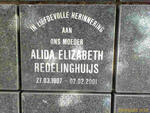 REDELINGHUIS Alida Elizabeth 1907-2001
