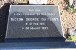 PLOOY Gideon George, du 1915-1977