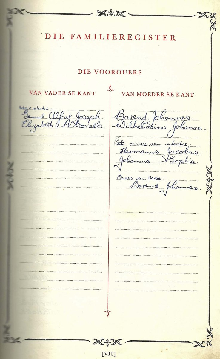 2 Thorpe Familie Register 2 Thorpe Familie Register